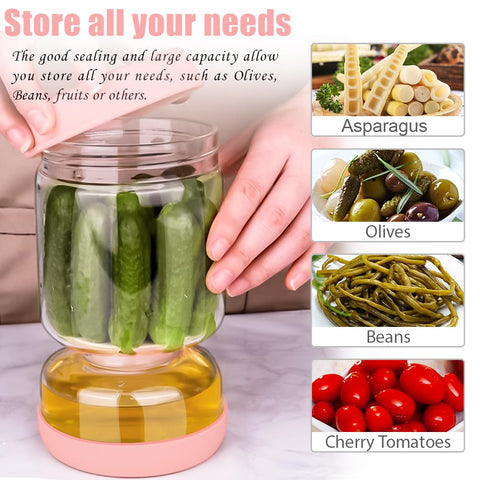 Homnoble two compartment design keeps solids and brine separate