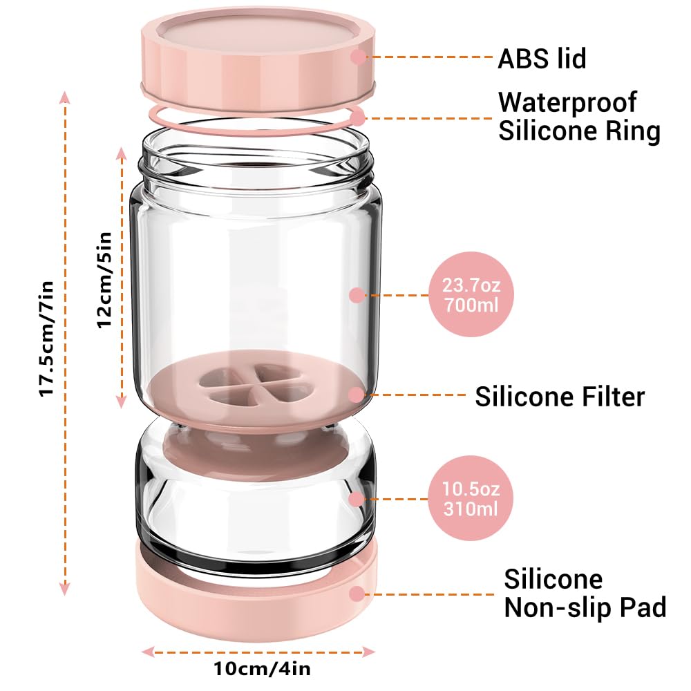 Homnoble wide mouth jar simplifies filling and cleaning