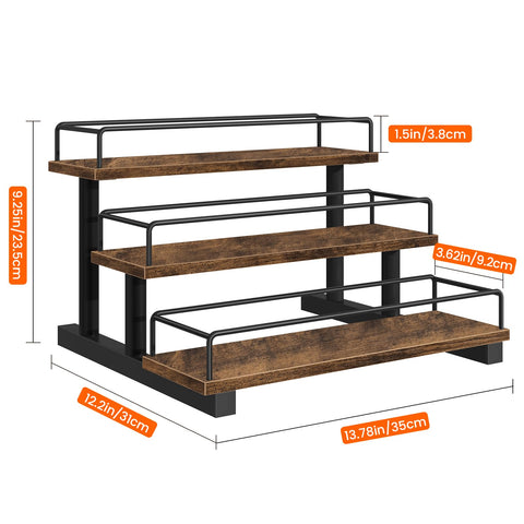 Homode 3-tier wine rack countertop with easy bottle access