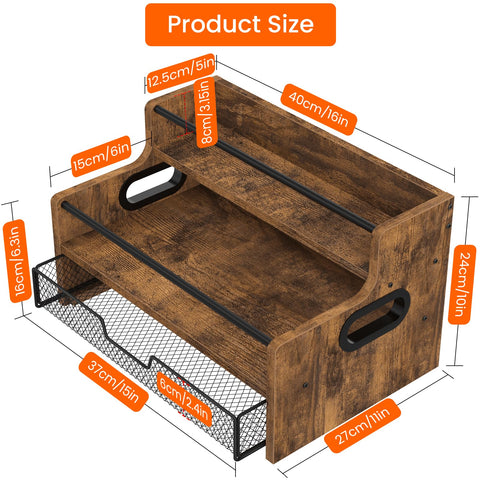 Homode 35-k cup drawer storage beneath shelves for capsules