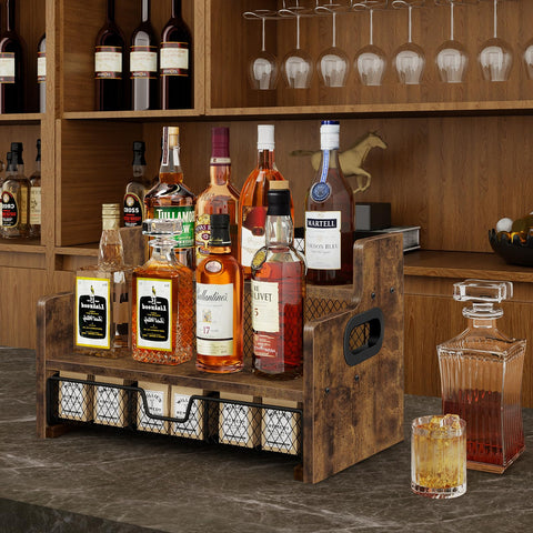Homode 8-bottle display shows a neat syrup collection at a glance