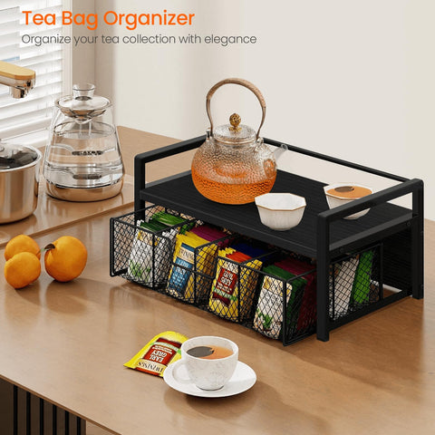 Homode eight-compartment tea caddy for organized tea collection