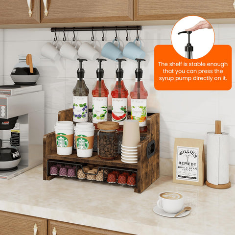 Homode multifunction rack suits liquor, spices, and coffee accessories