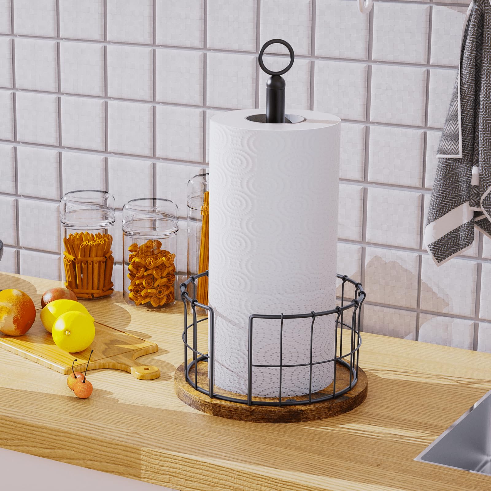 Homode 13-inch height fits standard lunch-size and kitchen rolls.