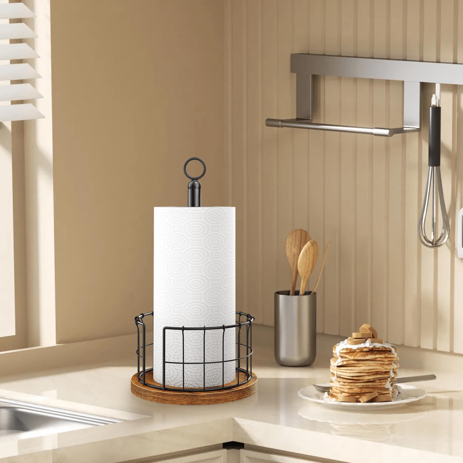 Homode jumbo roll-compatible holder supports larger towels with ease.