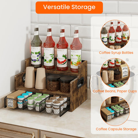 Homode pullout K-Cup drawer keeps capsules handy during busy mornings