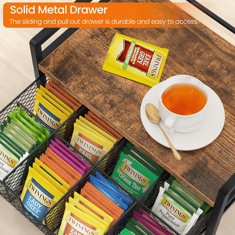 Homode top tray keeps sugar, honey, and small items organized on the surface.