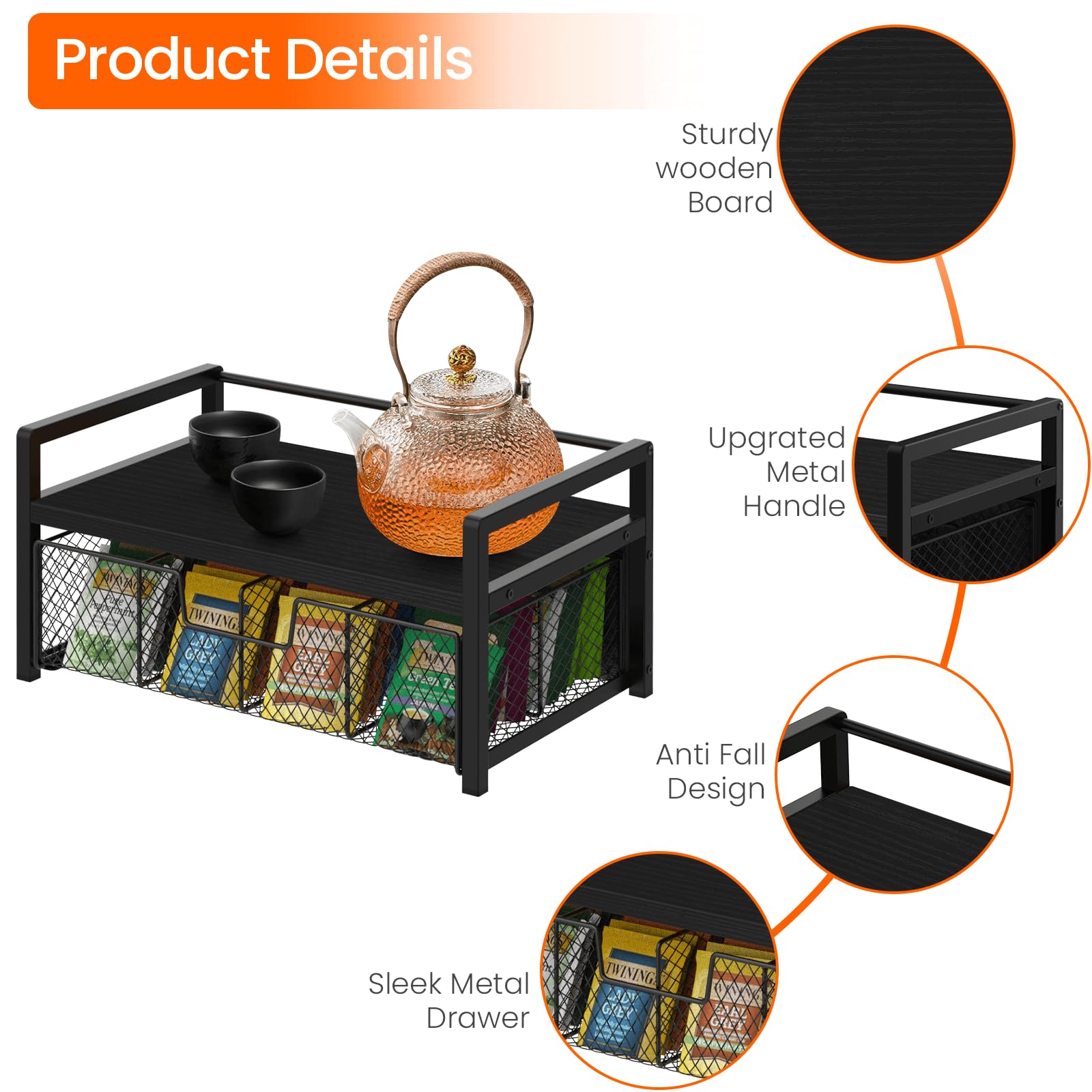 Homode tea station on countertop ready for daily tea rituals