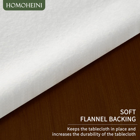 HOMOHEINI non-slip backing keeps the table cloth in place during parties.
