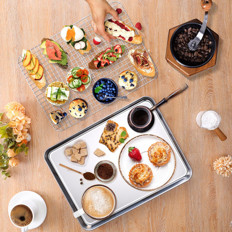Homokit oven-roasting-ready setup fits in standard ovens.