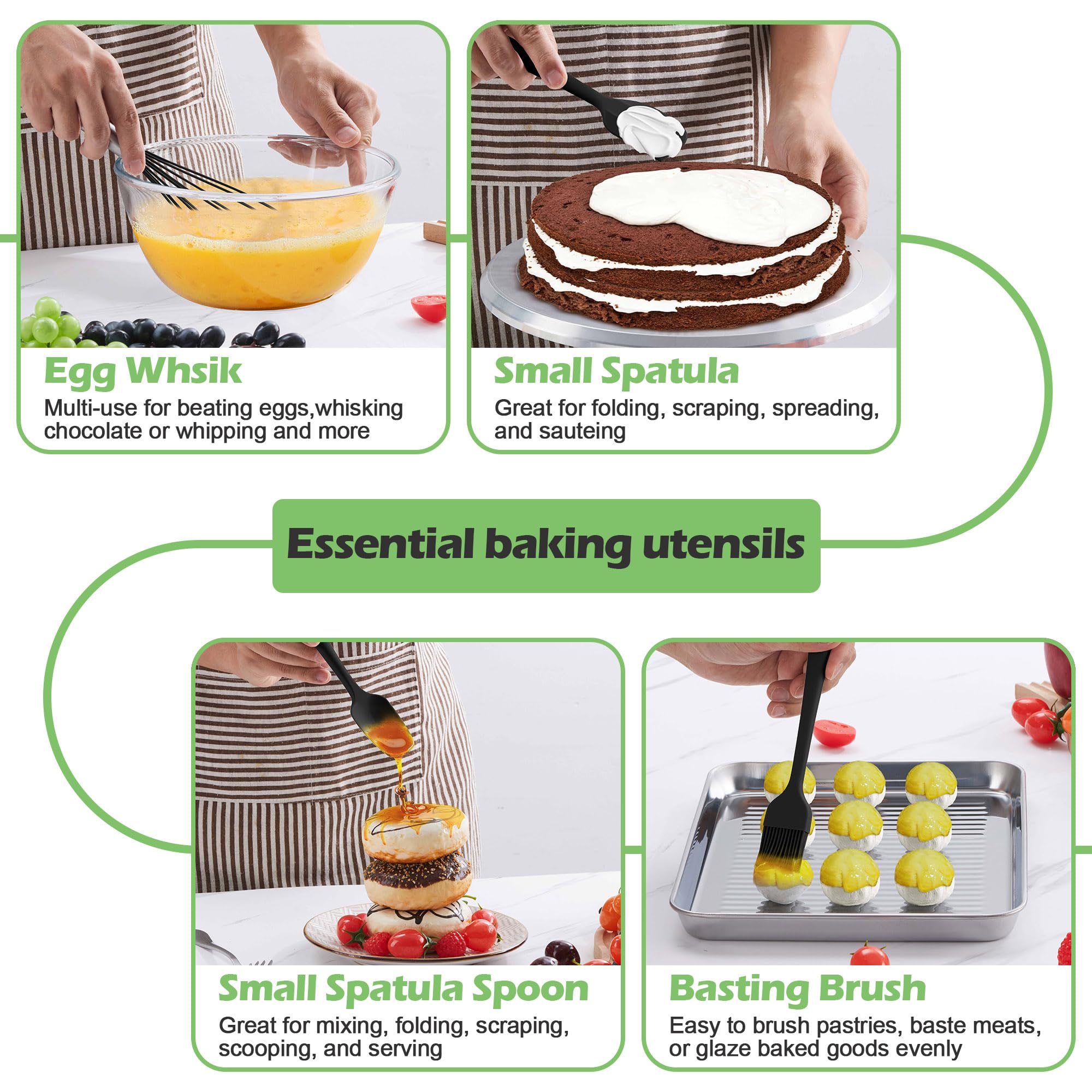 Homokit jar spatula silicone implement to reach tight containers.
