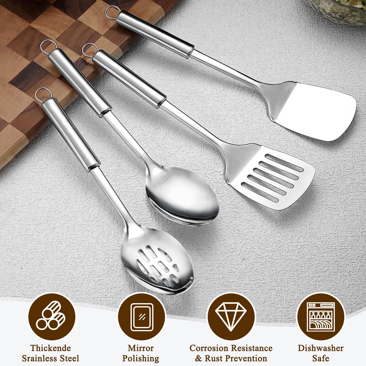 Homquen slotted turner ideal for flipping pancakes and eggs