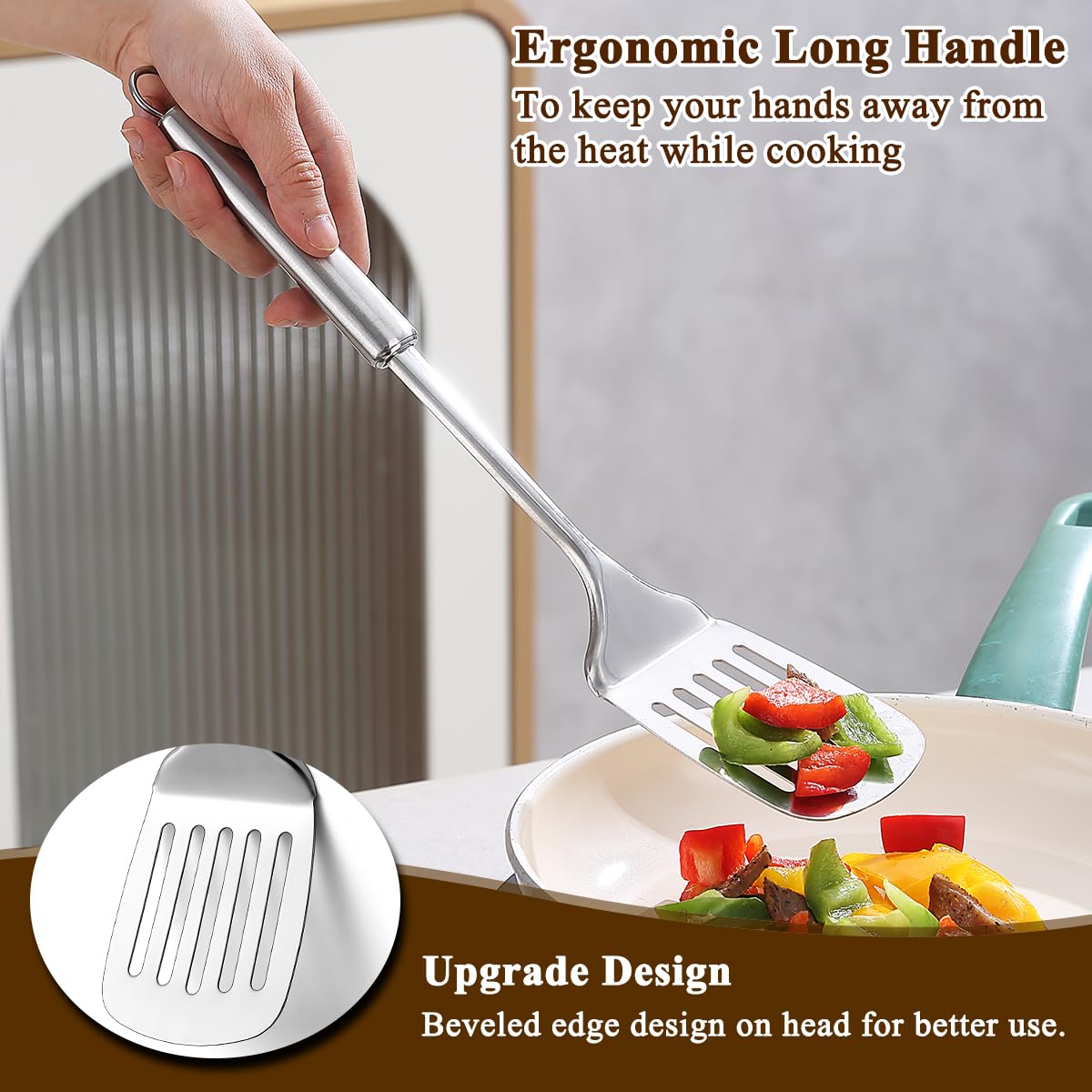 Homquen solid turner for precise lifting and serving