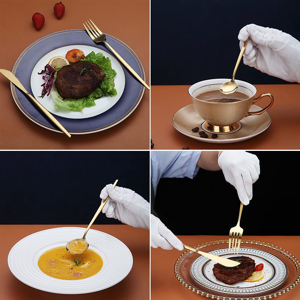 HOMQUEN service-for-4 flatware set ready for daily family meals.