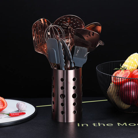 HOMQUEN rose gold plating close-up highlighting stylish kitchen aesthetic and durable finish.