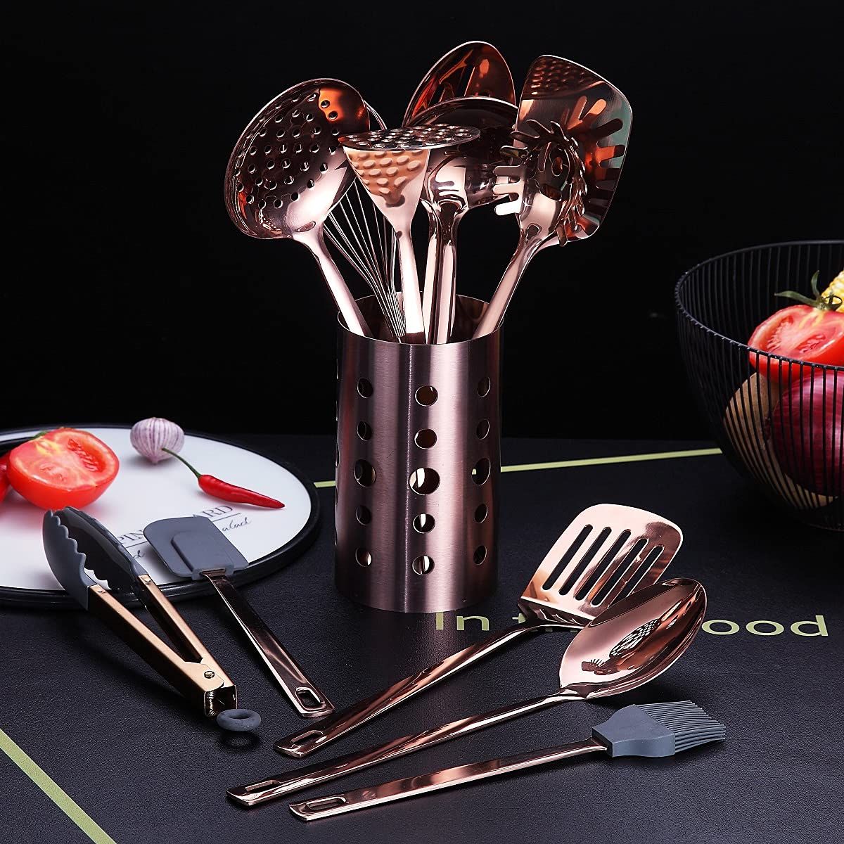 HOMQUEN smooth-edge stainless steel design prevents nicks during daily cooking.