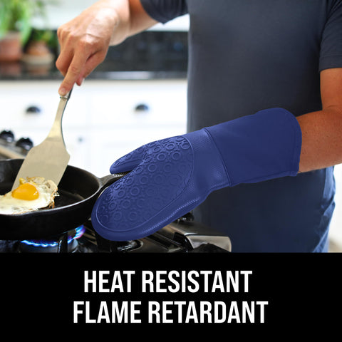 HOMWE silicone exterior is waterproof and steam-resistant to keep hands dry.