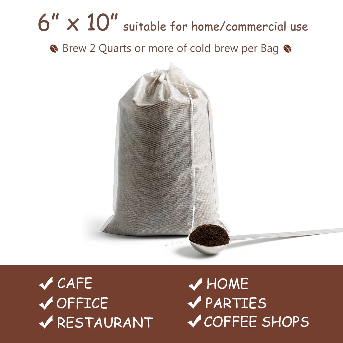 HOMYHEE bags brewing concentrate in jar for iced coffee.