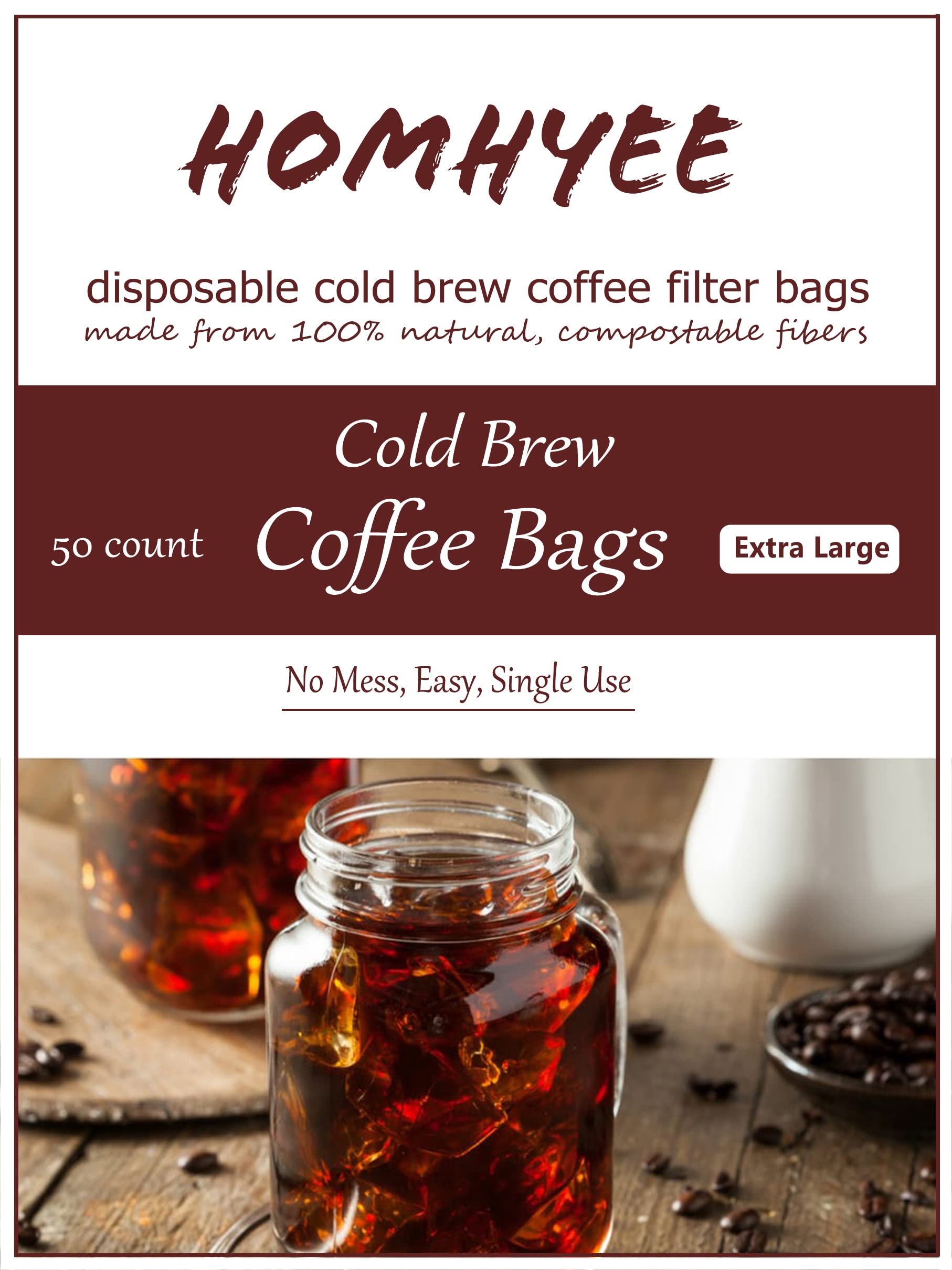 HOMYHEE commercial-size cold brew bag supports high-volume cafes