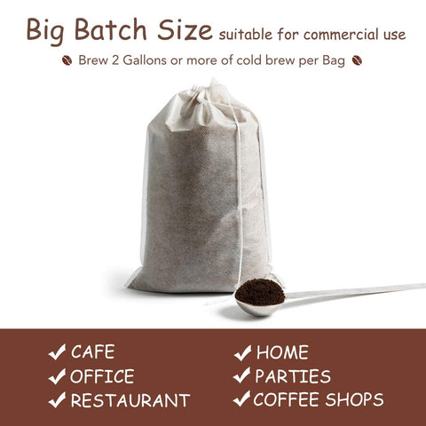 HOMYHEE compostable fine fiber bag offers durable filtration without tearing