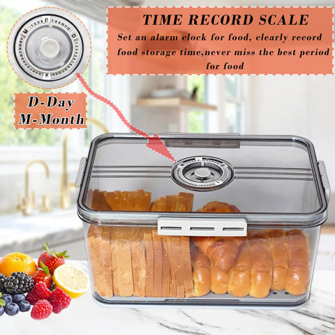 Honbuty bread box airtight seal prevents staleness