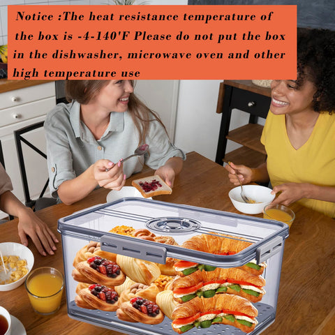 Honbuty bread box on kitchen counter keeps pantry organized