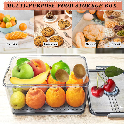 Honbuty bread box multipurpose fridge storage for produce