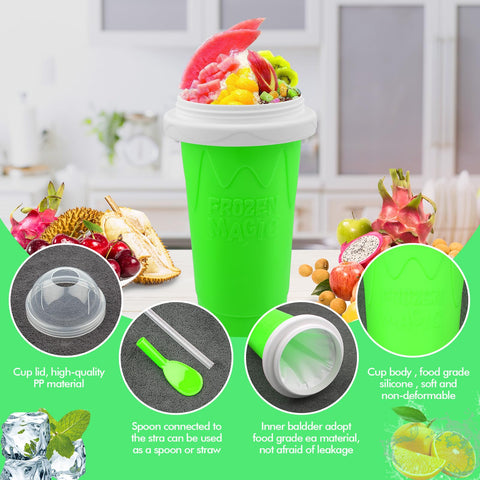 Honbuty Slushie Cup easy-use steps image guides quick setup.