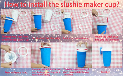 Honbuty slushie maker cup easy to clean and reuse for many flavors.