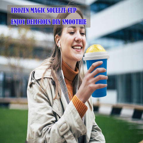 Honbuty slushie maker cup in vibrant blue, ideal as a gift idea.