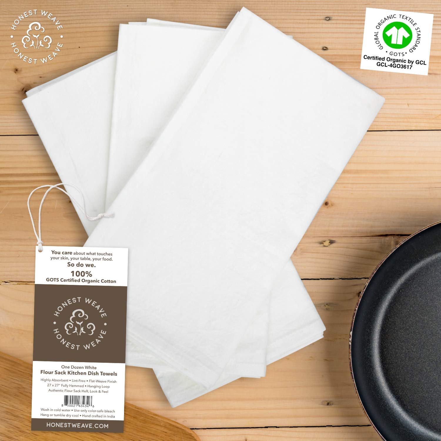 HONEST WEAVE eco-friendly kitchen scene highlighting sustainable materials and style.