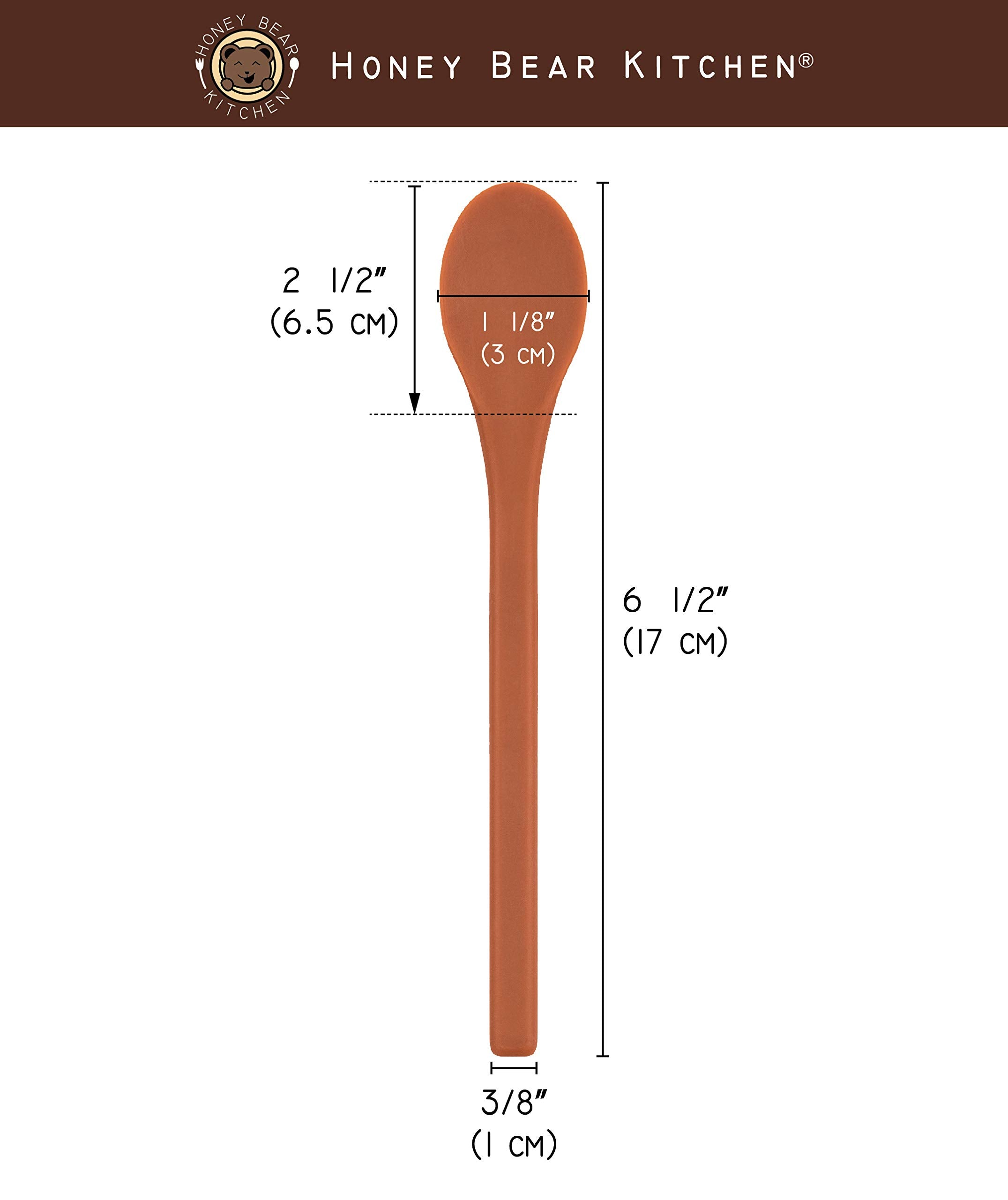 Honey Bear Kitchen dishwasher-safe spoon for easy cleaning after use.