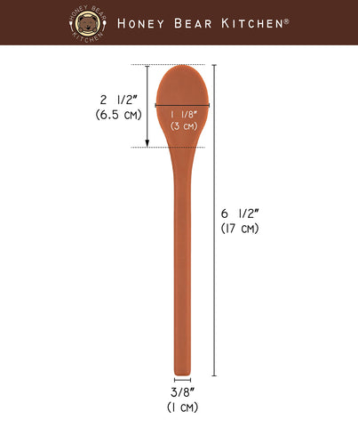 Honey Bear Kitchen dishwasher-safe spoon for easy cleaning after use.