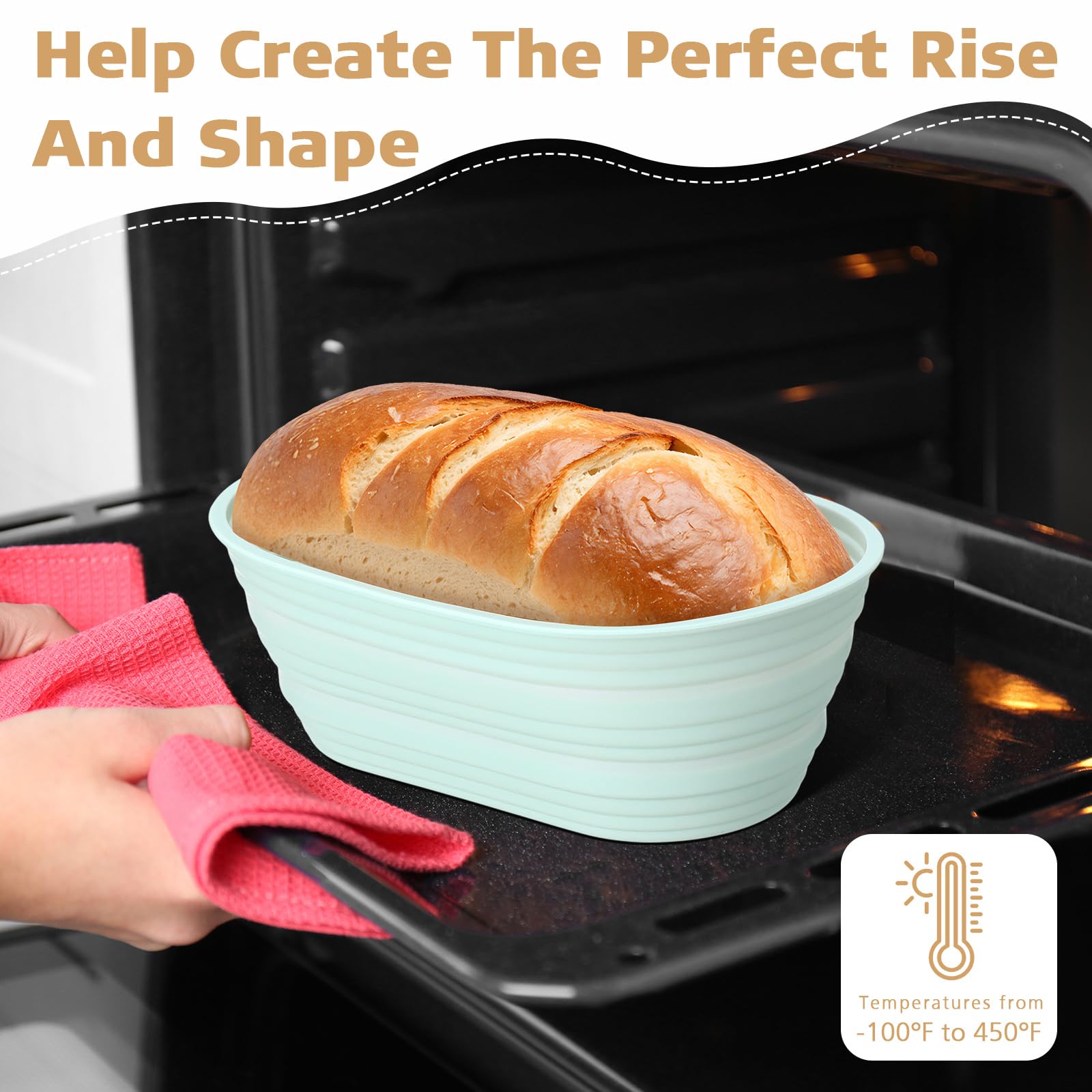 Honeydak folded silicone bread basket saves space for storage.