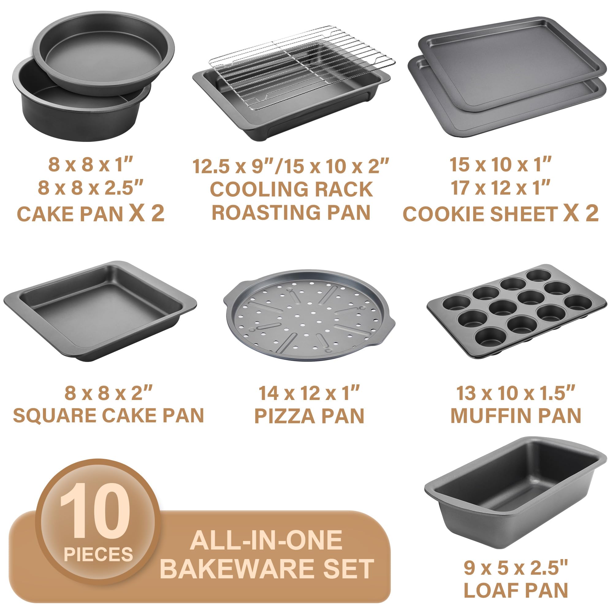 HONGBAKE muffin pan delivering even heat for muffins and cupcakes