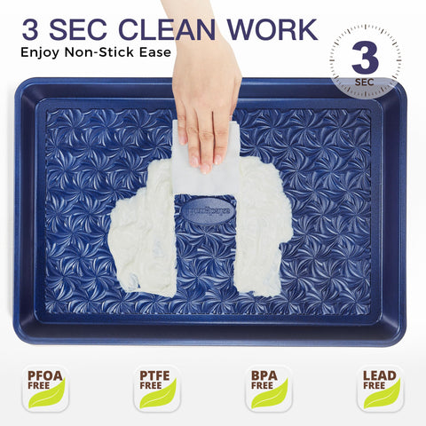 Hongbake nonstick coating promotes easy release and quick cleanup.