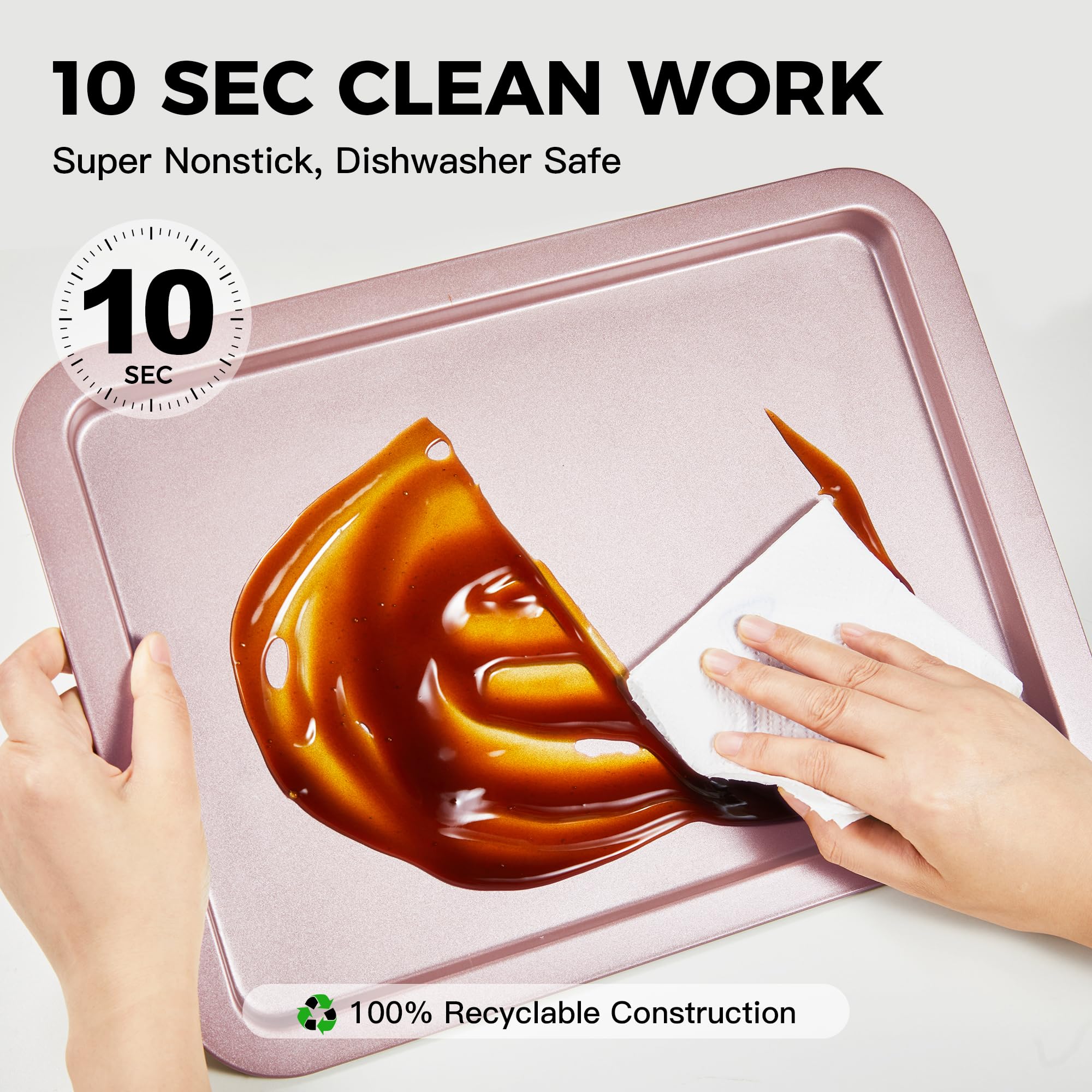 HONGBAKE dishwasher-safe bakeware for quick, convenient cleanup.