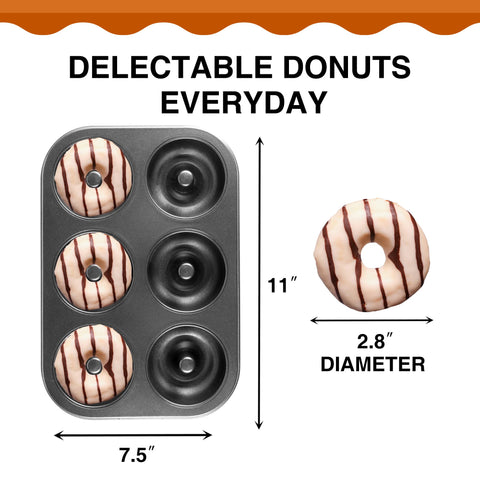 HONGBAKE donut pan nonstick coating eases release after baking