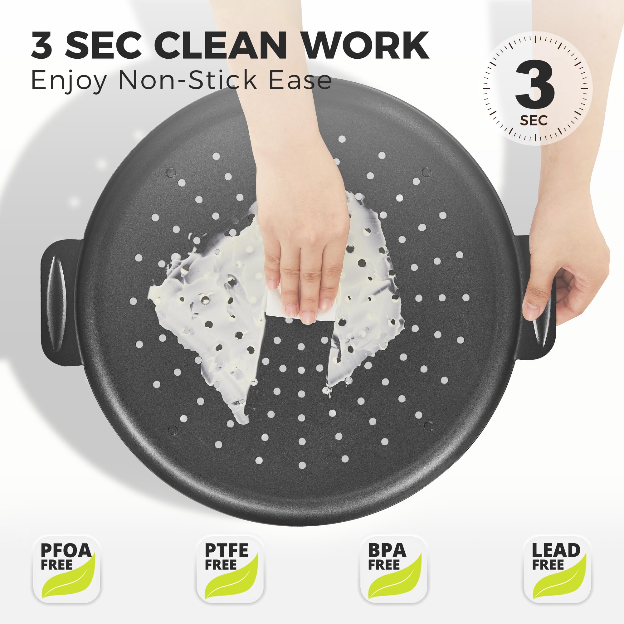 HONGBAKE easy-clean surface simplifies post-bake cleanup