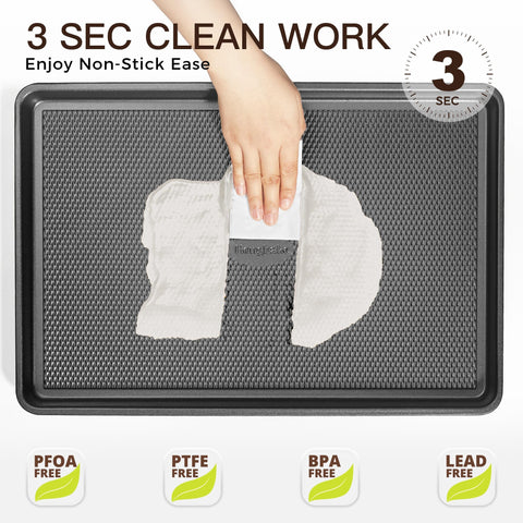 HONGBAKE nonstick surface provides scratch resistance and durable nonstick performance