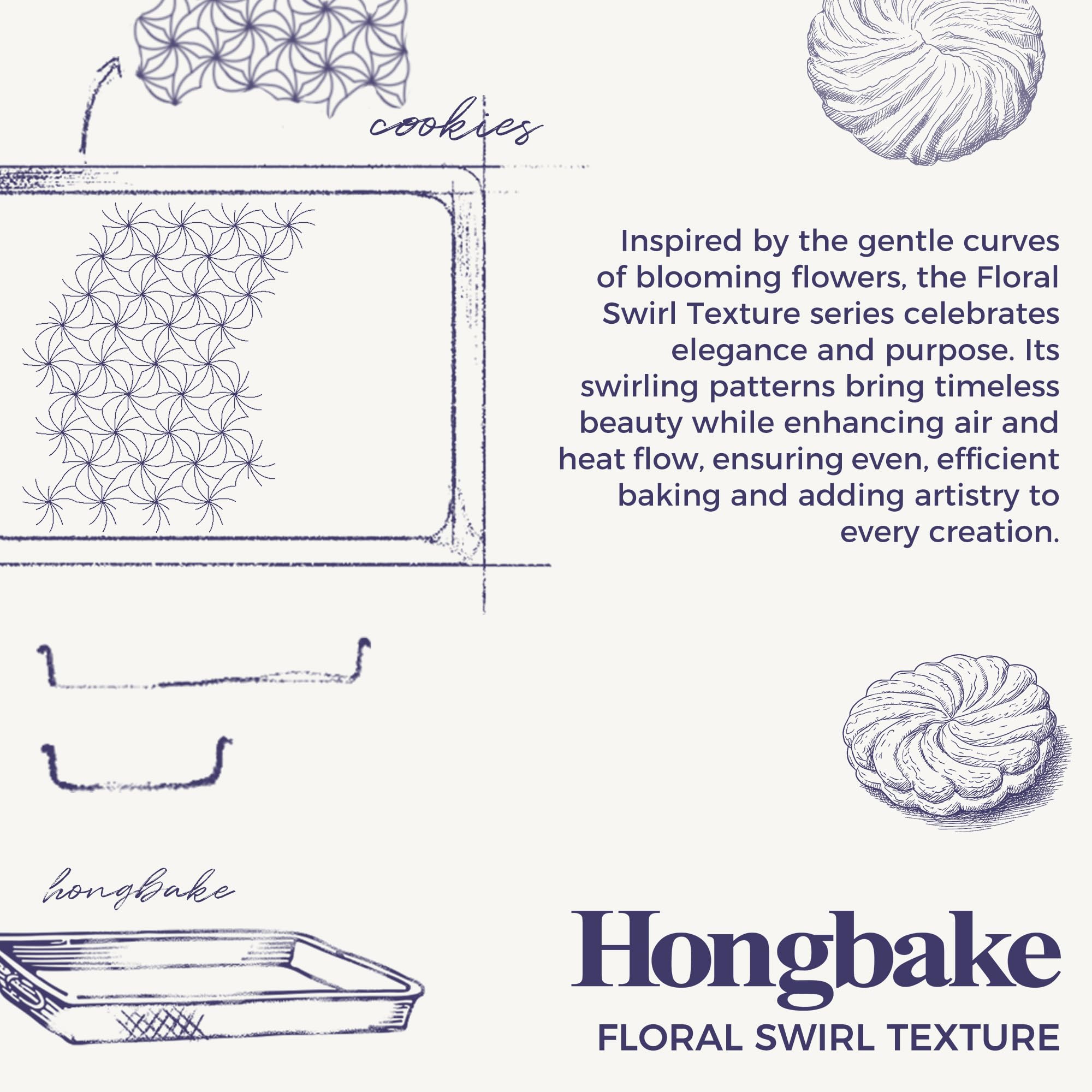Hongbake half-sheet pan showcases warp-resistant durability up to 450°F.