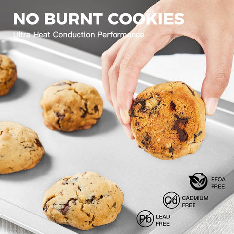 Hongbake half-sheet pan interior and exterior ideal for cookies