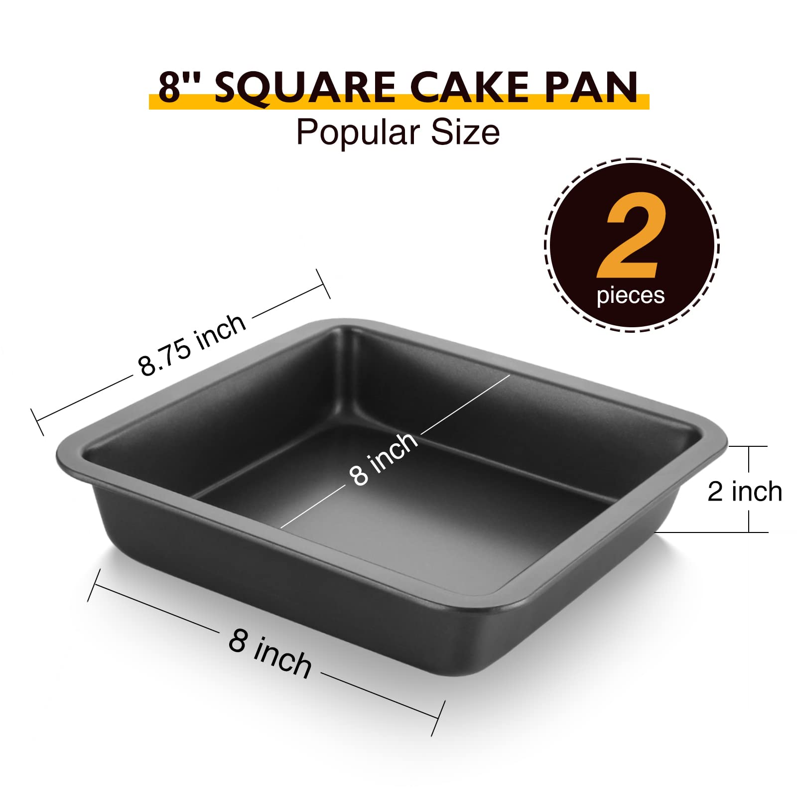 HONGBAKE pan rated to 450F for versatile oven performance