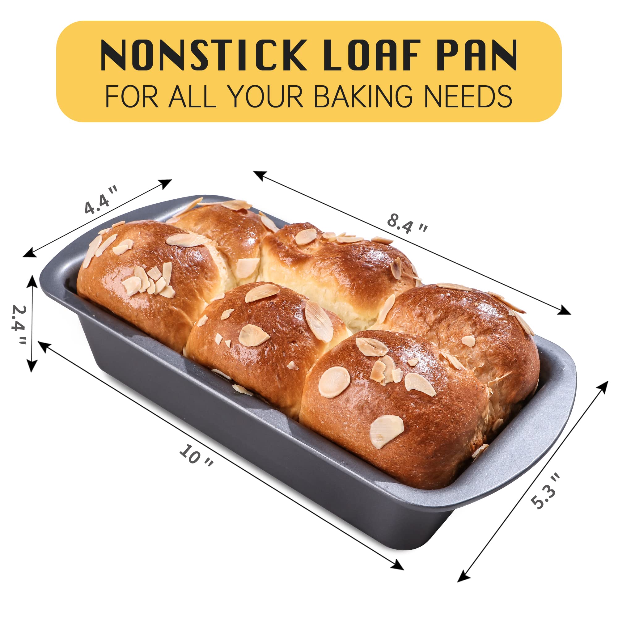 Hongbake loaf pan oven safe up to 450°F for reliable baking.