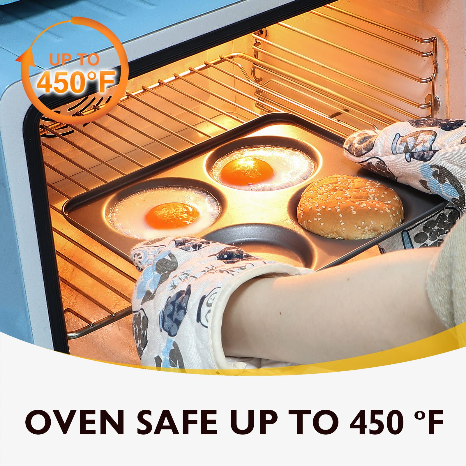 Hongbake Yorkshire puddings rise evenly in the pan.