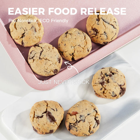 HONGBAKE bakeware with nonstick coating for effortless food release.