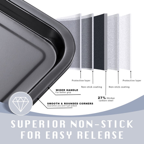 HONGBAKE nonstick coating offers easy release and simple cleanup.
