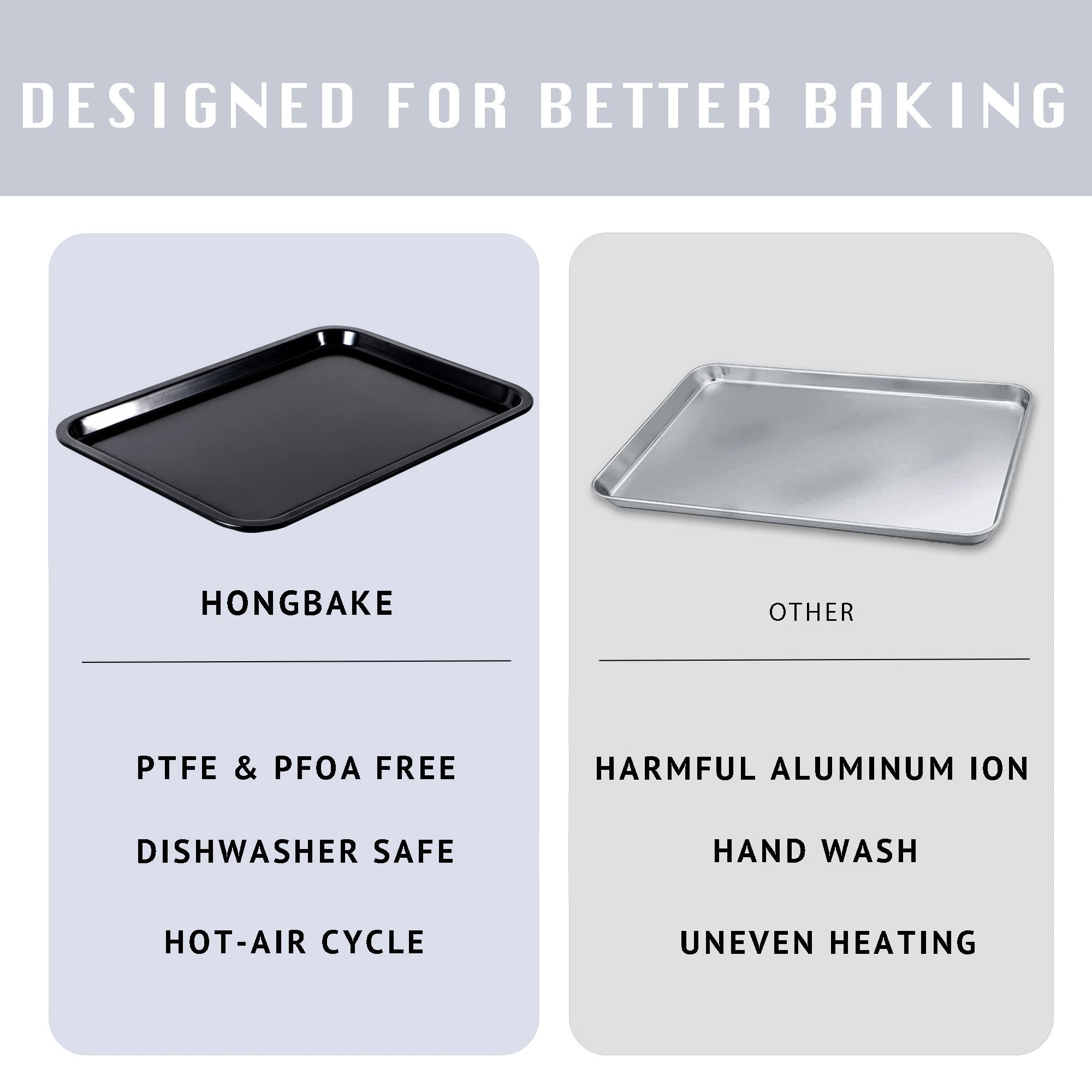 HONGBAKE outer dimensions 13.8x9.8 inches suit standard ovens.