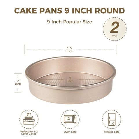 HONGBAKE 500°F oven-safe pans handle hearty desserts and roasting with even heat