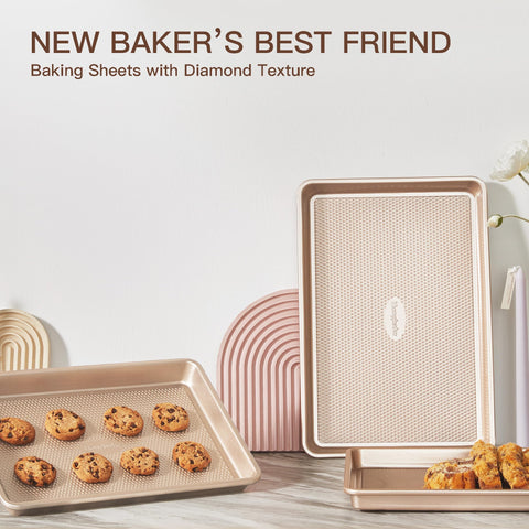 Oven-safe up to 450°F for flexible baking and roasting with HONGBAKE pans.